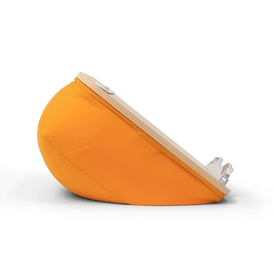 Soft Tablet Pillow Stand with Cushion Bag,Portable Laptop Stand for Bed Sofa,Wooden Lap Desk for Reading Book Stand