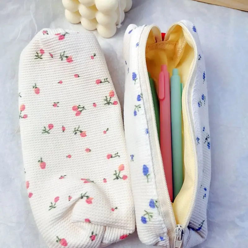 BD024 New Arrival Simple Pen Bag Ins Cute Creative Student Storage Bag Large Capacity Pencil Case Mini Stationery Storage Bag