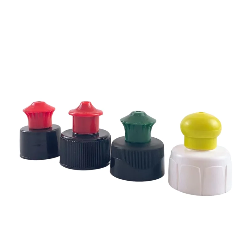 Replacement Sport Bottle Push Pull Cap Cover Lid for 16 oz Soda Beverage Water Liquid Plastic Bottles