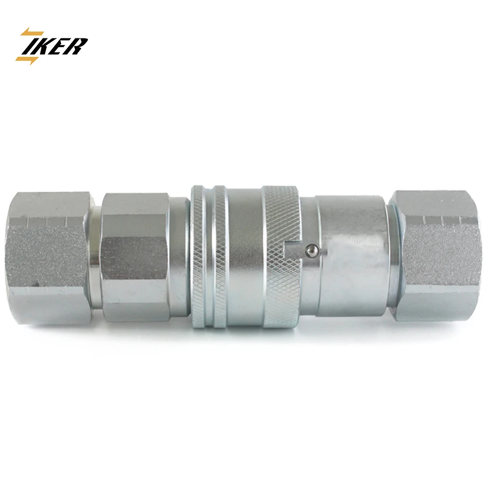Flat Face Quick Couplings Hydraulic Fitting Universal Quick Disconnect Coupler