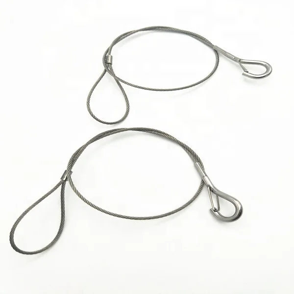 C-Pin Manufacturer Stainless Wire Rope Sling Lifeline In Safety Protection Of Beach And Aerial Work