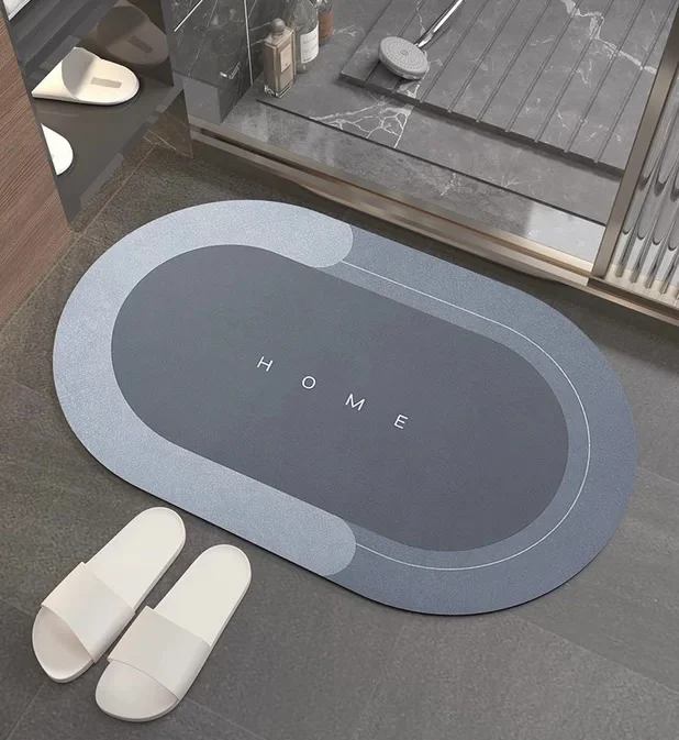 Wholesale Rubber Non-Slip Bottom Quick-Drying Bathroom Carpets Floor Super Water Absorbent Bath Mat