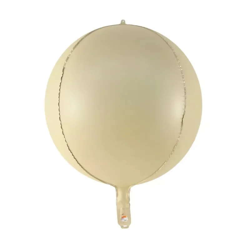Hot sale  22 inch 4D round Ball Chocolate caramel cream white  4D globos foil helium balloon for wedding /party decoration