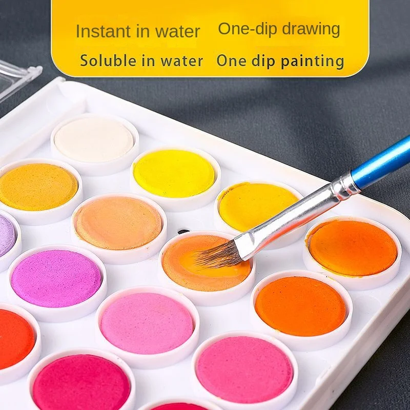 Solid Watercolor Paint Set 24 36 Color Kids Painting Set Clear Solid Powder Manufacturers Wholesale