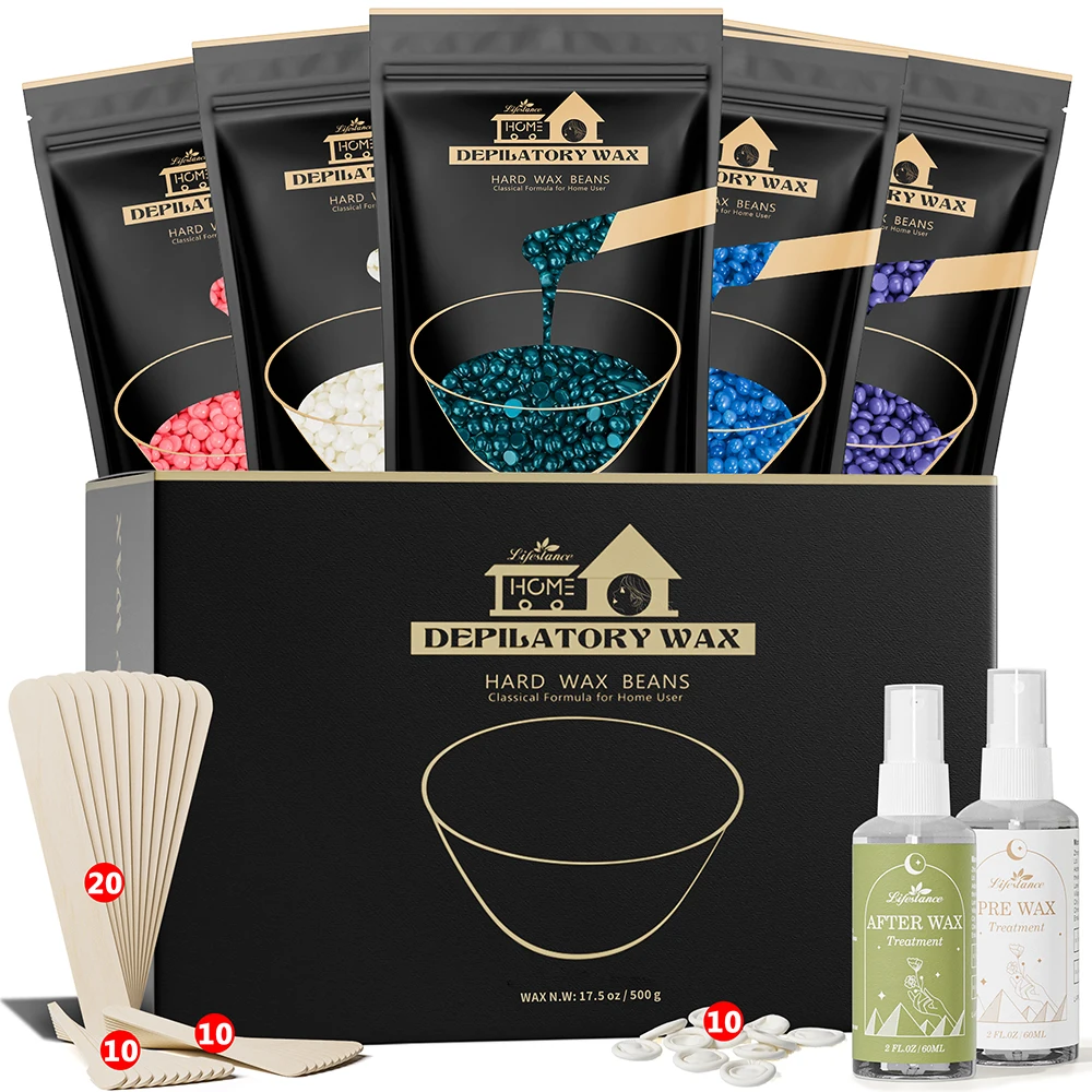 Lifestance 2020 100g Wax Beads  10 Flavors Hard Wax cera depilatoria