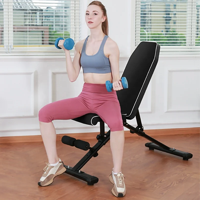 Weight Bench with Leg Extension Exercise, Combo Adjustable Bench Press, Ab Workout Bench and Squat Rack