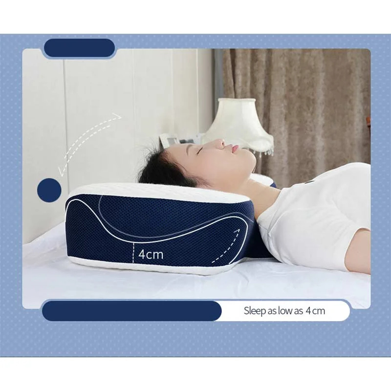 Foam Pillow for Sleeping Ergonomic Orthopedic Side Sleeper Pillow Cervical Neck Custom Support Pillows Relief Neck Shoulder Pain