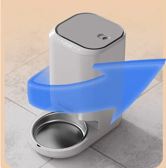 Vacuum dog food dispenser Tuya smart mobile phone app remote control automatic vacuum pet feeder