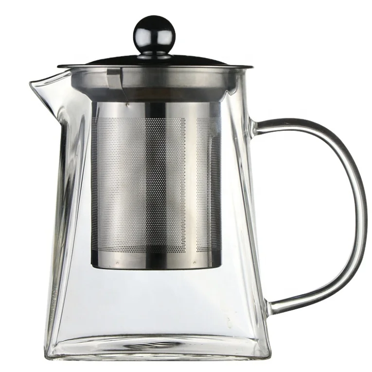 Набор заварочных чайников ручной работы из боросиликатного стекла, 750 мл