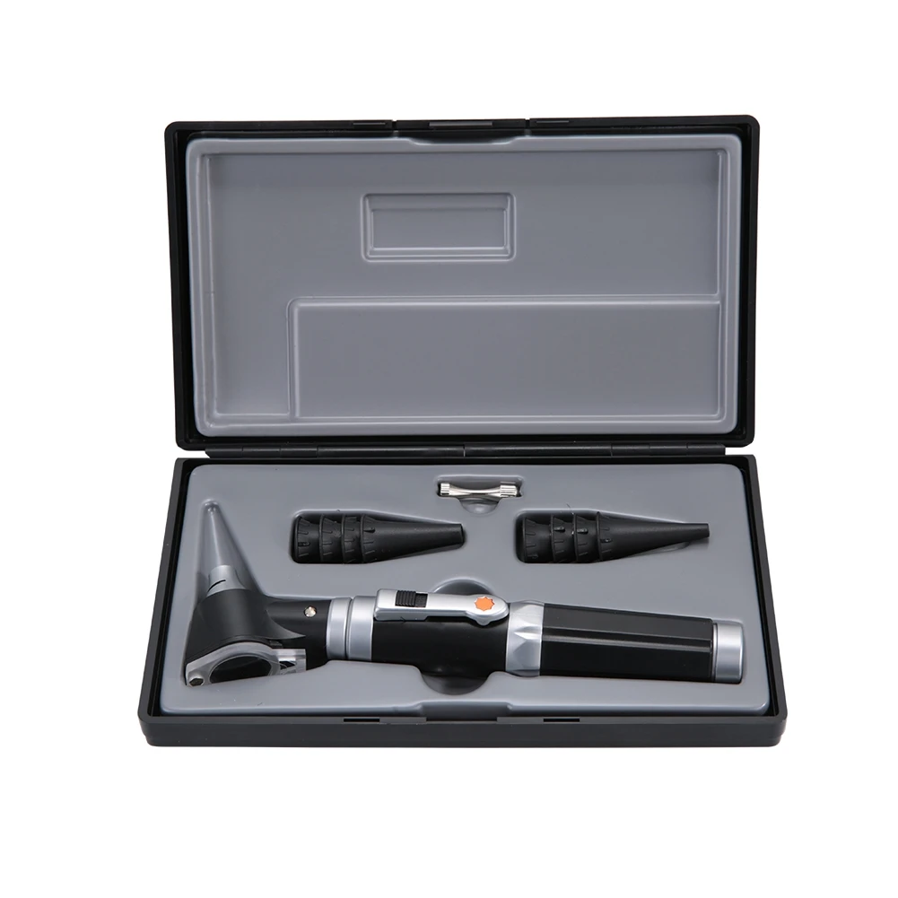 Medical Otoscope Diagnostic Kit Home Adult Kid Ear Care Cleaner Check Examination Endoscope Speculum 3X Magnifying Lens Lamp