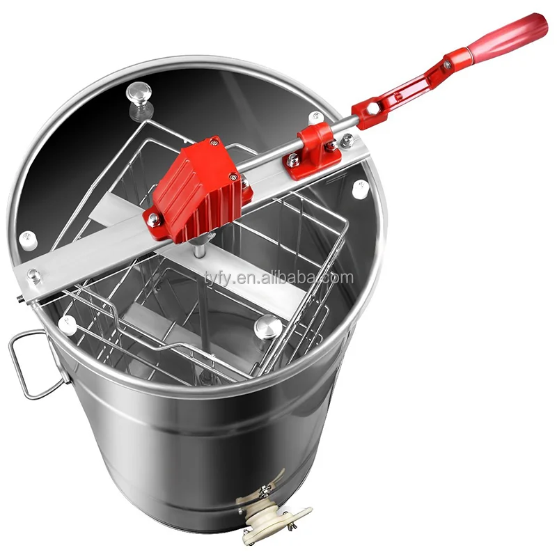 Beekeeping Equipment Radial Manual Honey Extractor Stainless Steel 2 Frame Honey Extractor for Sale