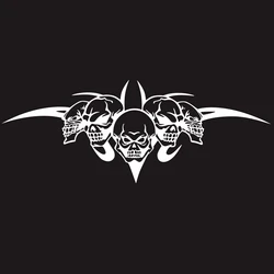Big Size 60x20cm 3D Skulls Car Hood Size Door Stickers Decal Personality Waterproof For Decoration Auto Car Accessories Styling