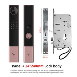 Loock Smart Door Lock R1M with 1080P Camera MiHome APP Visual Remote Intercom Electronic Doorbell Fingerprint Lock Digital Lock