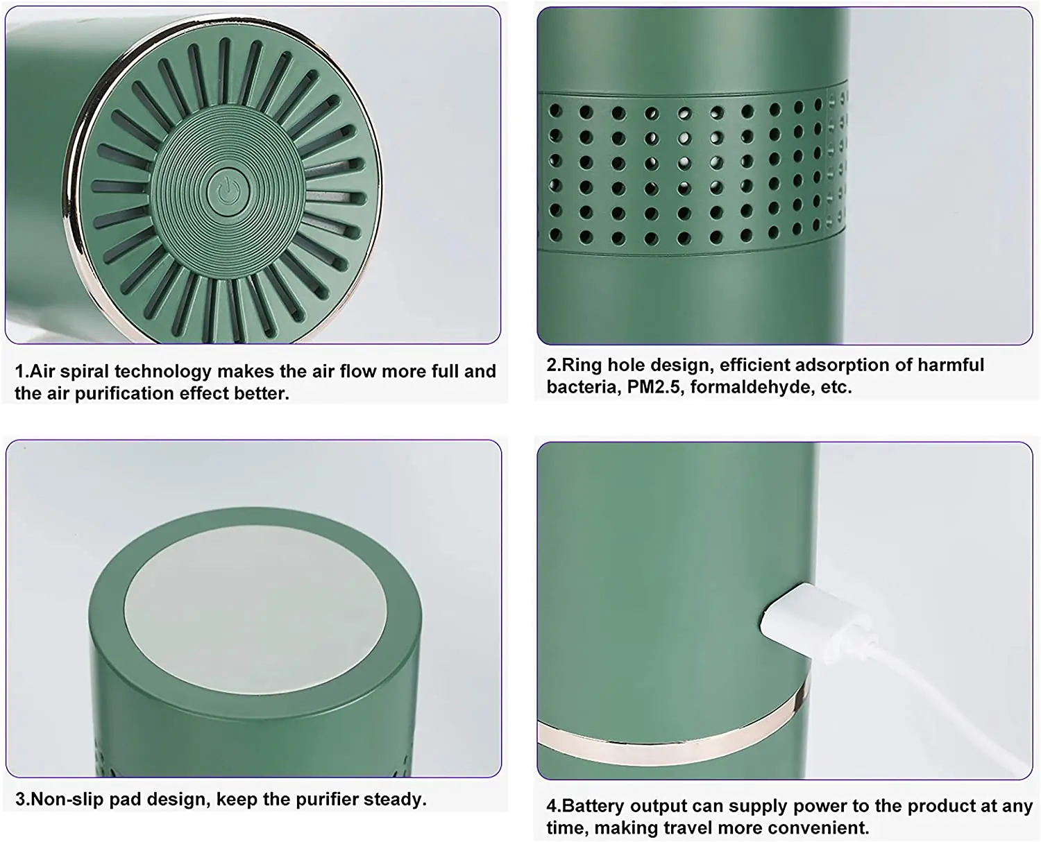 Easycare, настольный очиститель воздуха с активированным углем PetPlus 5 в 1, USB OEM мини-очиститель воздуха