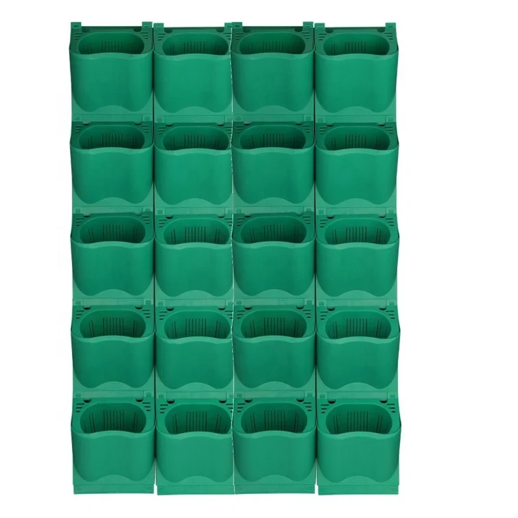 
Plastic Vertical garden wall planter flower pots Hanging container Self watering Vertical Garden Planter 