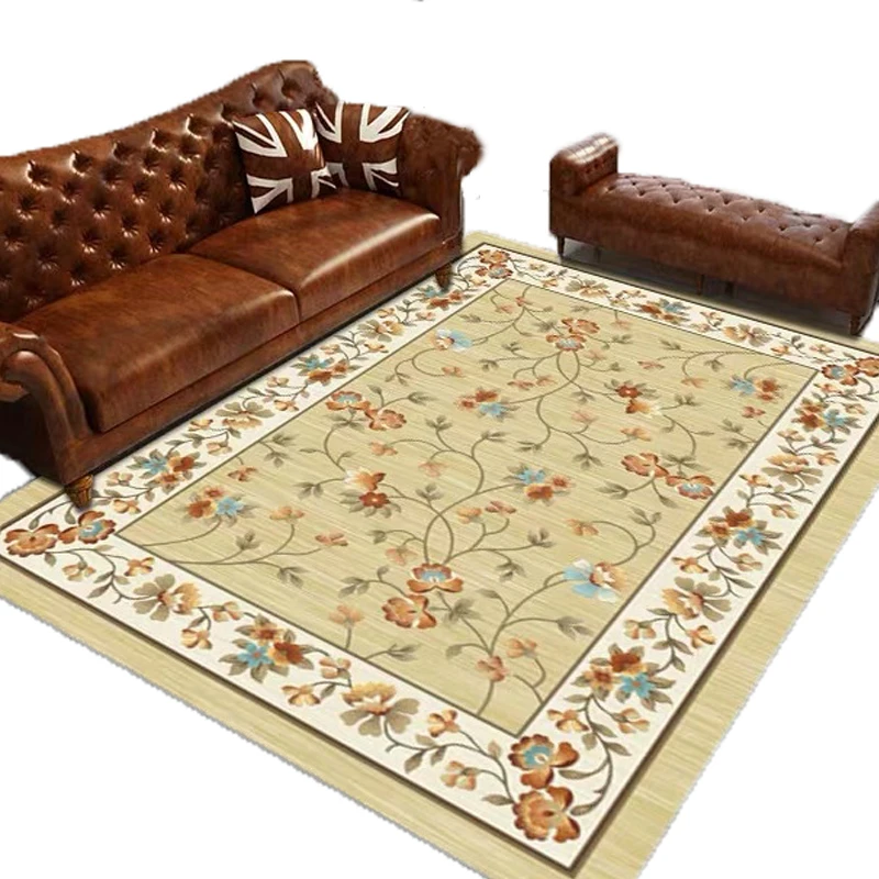 
European-style classic living room coffee table sofa bedroom rectangular full carpet 