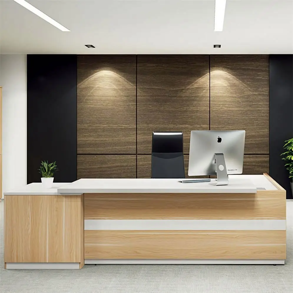 Environment Eargonomic Automatic Working Table For Home Office With Shelf