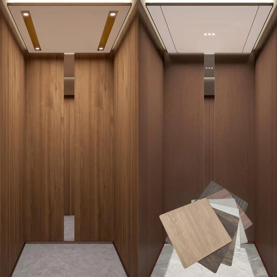 Wall Metallic Panel Flexible Cladding Wooden Decorative Material for Live