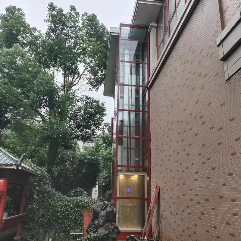 2 Floor Small Hydraulic Cheap Home Elevator/3 Floor Residential Villa House Lift with Automatic Two Door