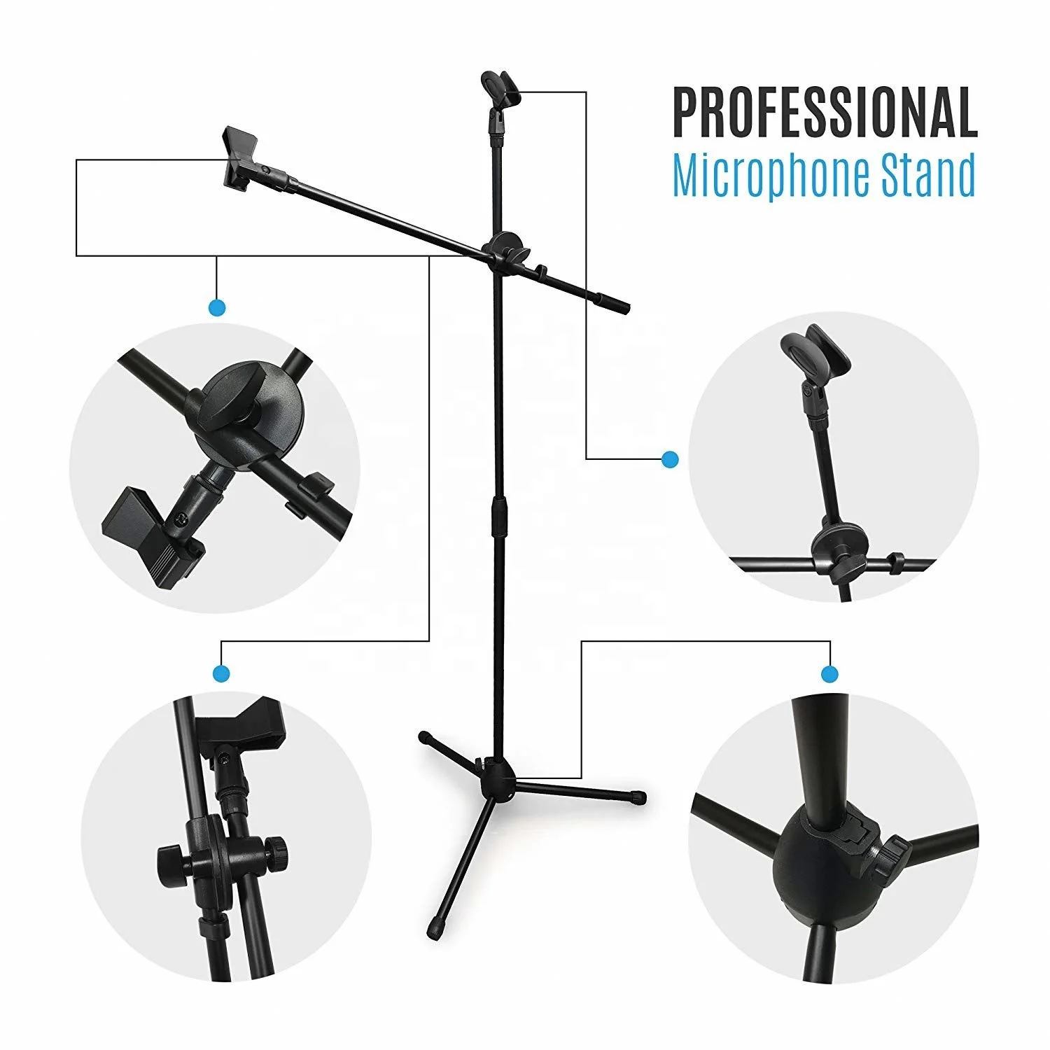 Good Quality Display Tripod Floor Microphone Stand Accessory