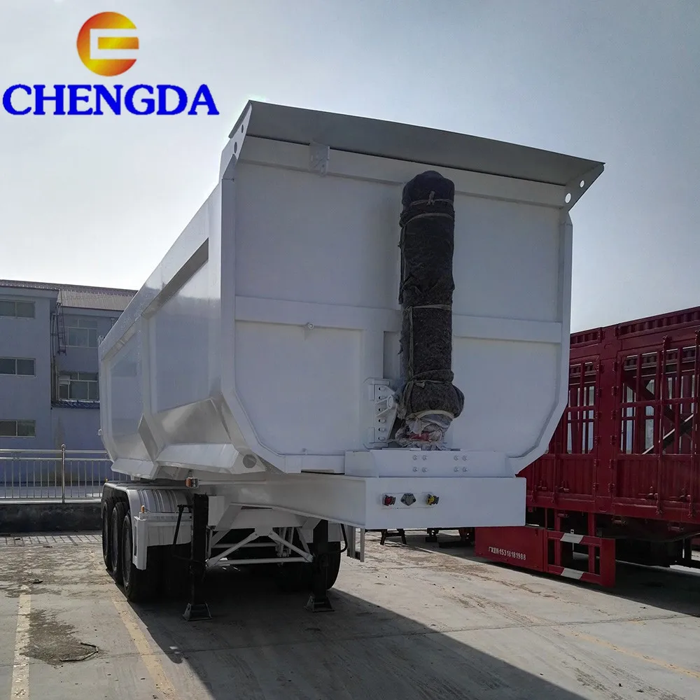 3 Axles 120Ton 90T 70 Tons Rear Tipping Dump Trailer Hydraulic