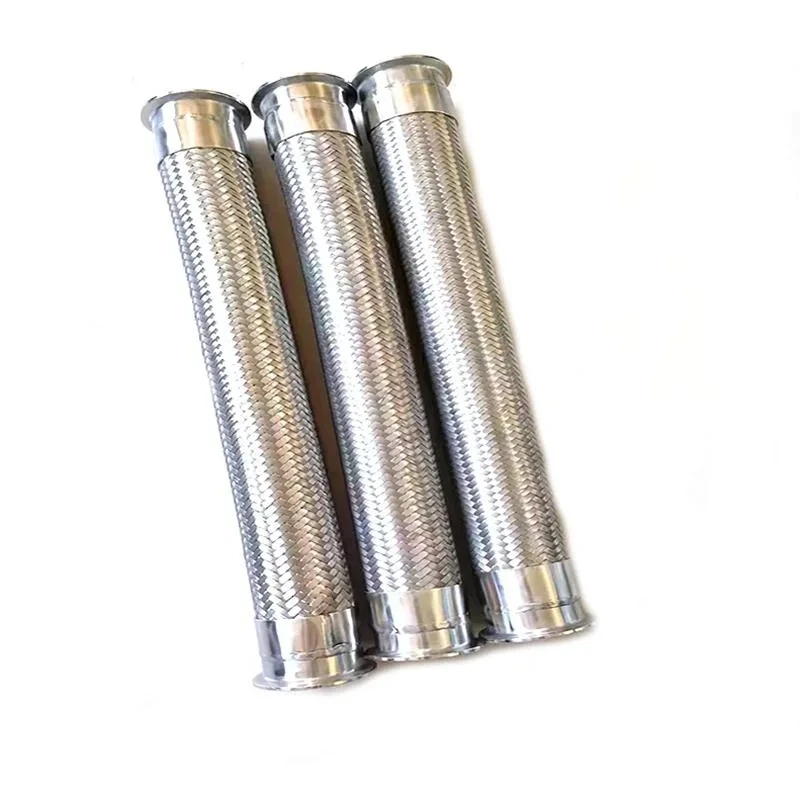High quality 25mm 30mm stainless steel wire braided connector flexible metal hose pipe in kg