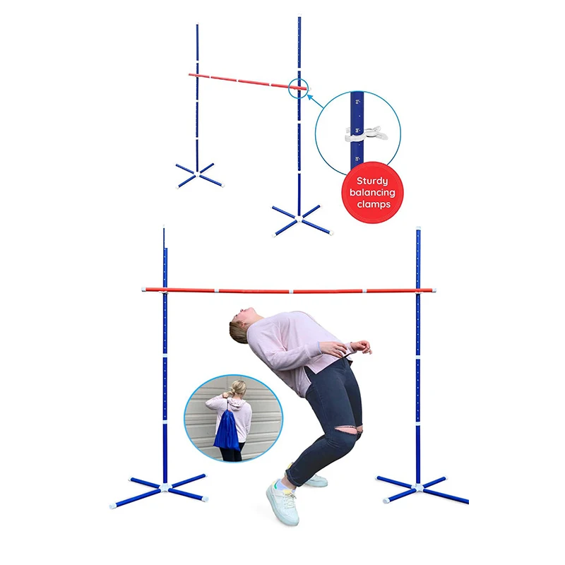 Popular Selling Outdoor Plastic Limbo Stick Set For Yard Games