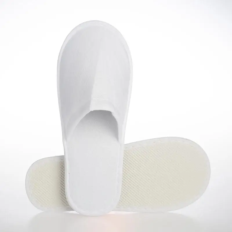 
Cheap custom logo customised spa non-woven fabric material disposable hotel bath bathroom slippers unisex 
