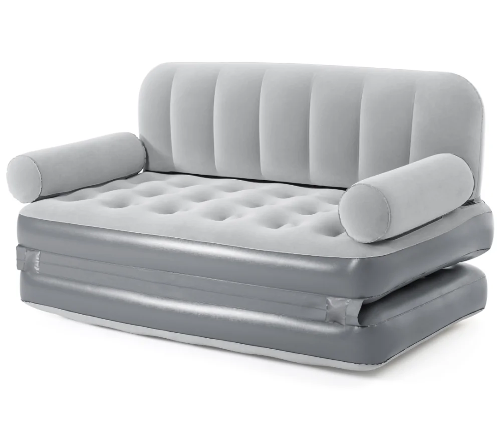 Bestway 75079 3-in-1 couch built-in AC pump couch living room sofa 1.88m x 1.52m x 64cm