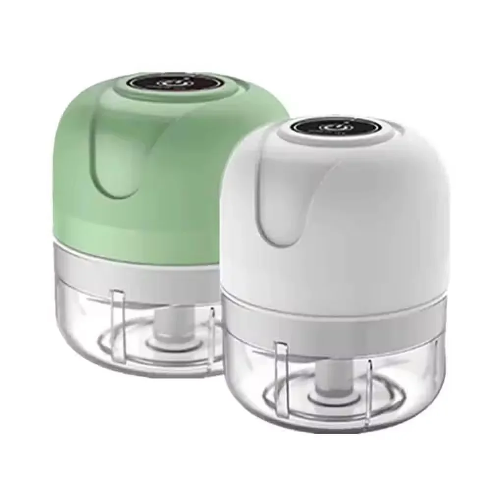 Smart Electric Garlic Chopper 250ml Wireless Mini Masher Press Chopper for Chopping Slicing Onion Ginger Veggies Spice