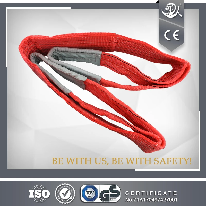High Quality Of 150MM 5Ton Durable Double Eye Flat Webbing Sling