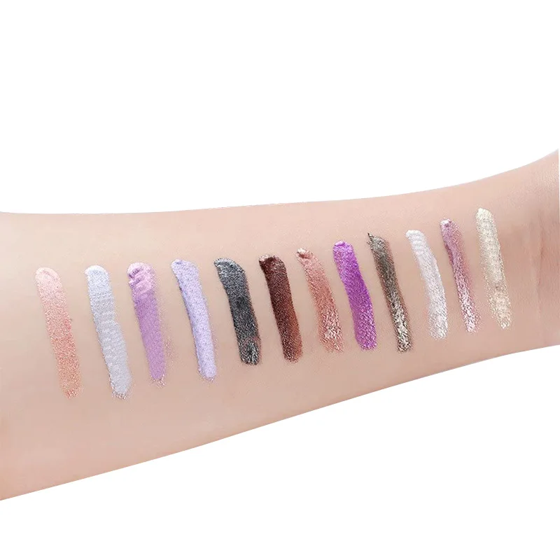 ISO factory shinny & matte colors waterproof high pigment top quality custom brand logo private label liquid eyeshadow oem