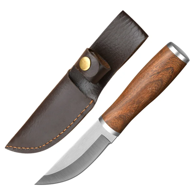 Mongolian Hand Meat Knife Portable Outdoor Camping Multi-Purpose Boning Knife Home Fruit and Mutton Meat Cutting Knife
