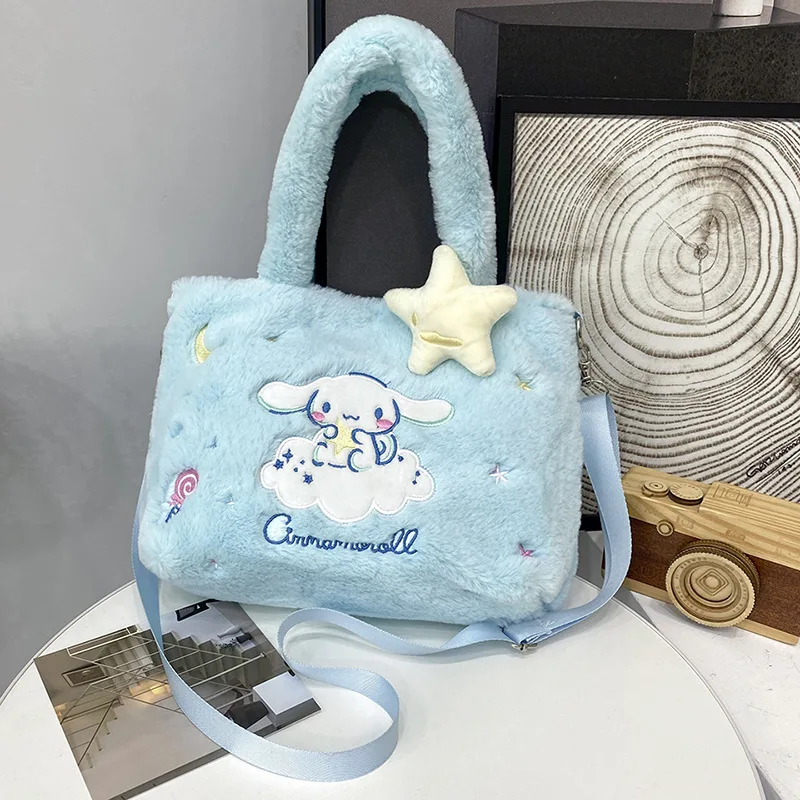 Горячая распродажа Новый стиль мультяшная мелодия Kuromi Cinnamoroll прозрачная сумка Sanrio набивная плюшевая для подарка
