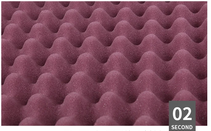 Acoustic panel egg wave sponge panel with self adhesive  50*50*8cm  fireproofing  foam for club KTV hotel music recording