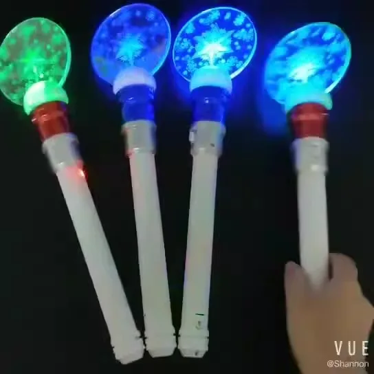 Hot Selling Colorful Spinning Wand Led Electronic Spin Light Up Flashing Led Magic Wand  Party Toy For Boys And Girls