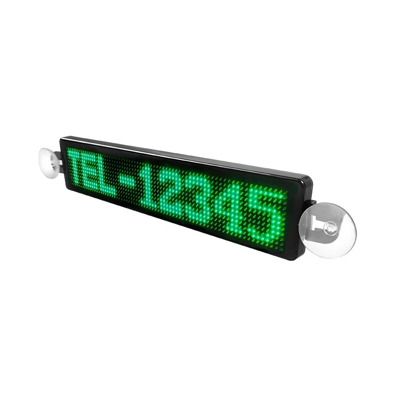 Car LED Programmable Sign Moving Scrolling Message Display Taxi Rear Window Screen Display Board Light Strip Accessories