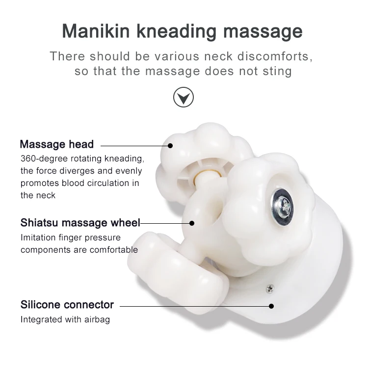 Vibration Sleeping Relaxation Wholesale U Shaped Electric Car Neck Massage Pillow