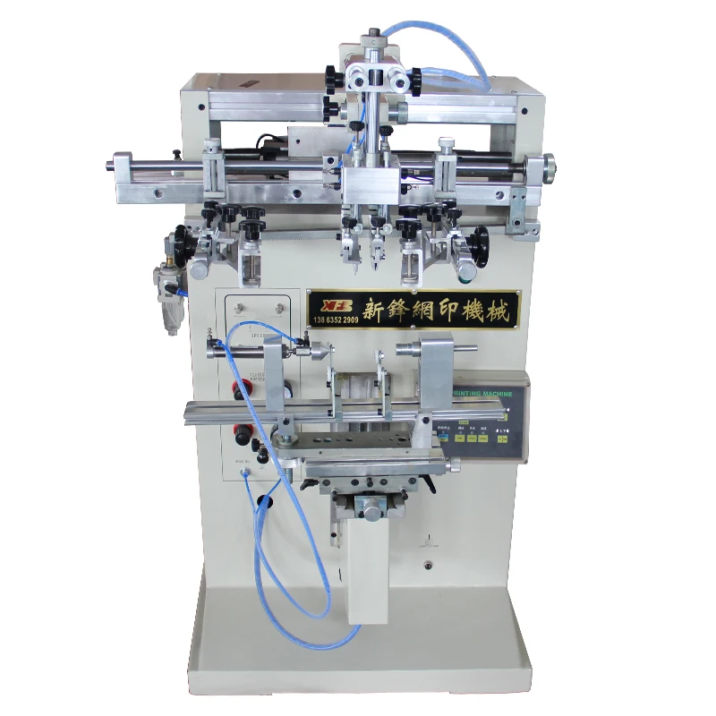 Curved surface silk screen printing machine for bottle