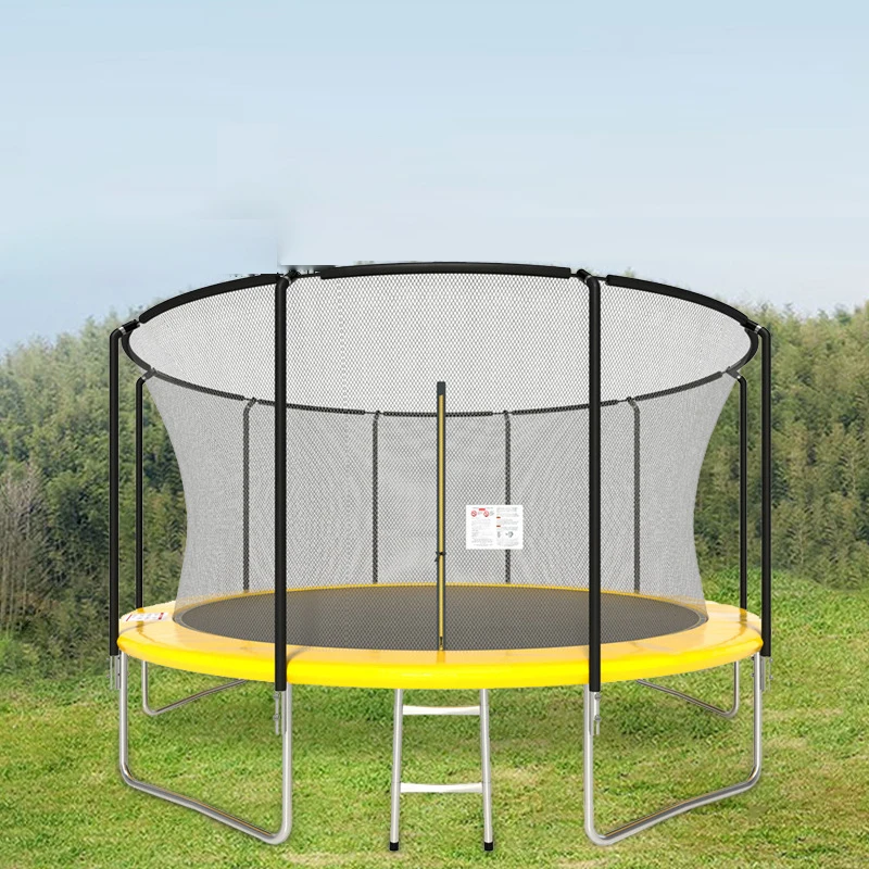 Design Golden Supplier 14ft 15ft Kids Trampoline Professional Outdoor Park Children Kids 16ft With Basketball for Adults
