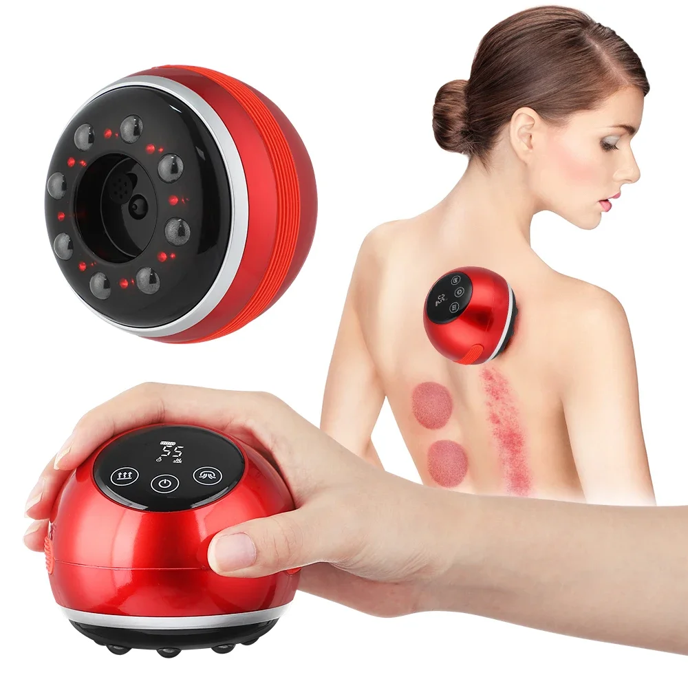 Electric Cupping Massager gua sha Vacuum Suction Cups EMS Anti Cellulite Magnet Therapy Guasha Scraping Fat Burner Body massager