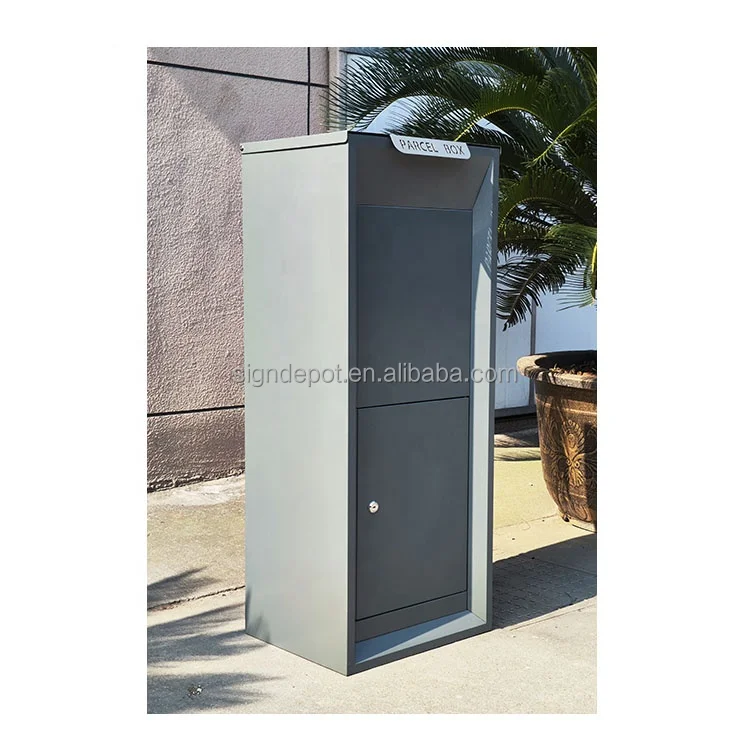Outside home large package waterproof metal steel letter mail mailbox post wall mount outdoor smart parcel delivery drop box