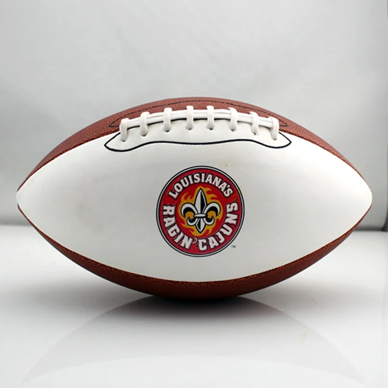 composite pu leather size 9 OEM league training balls Youth Adult custom printed machine stitched American football