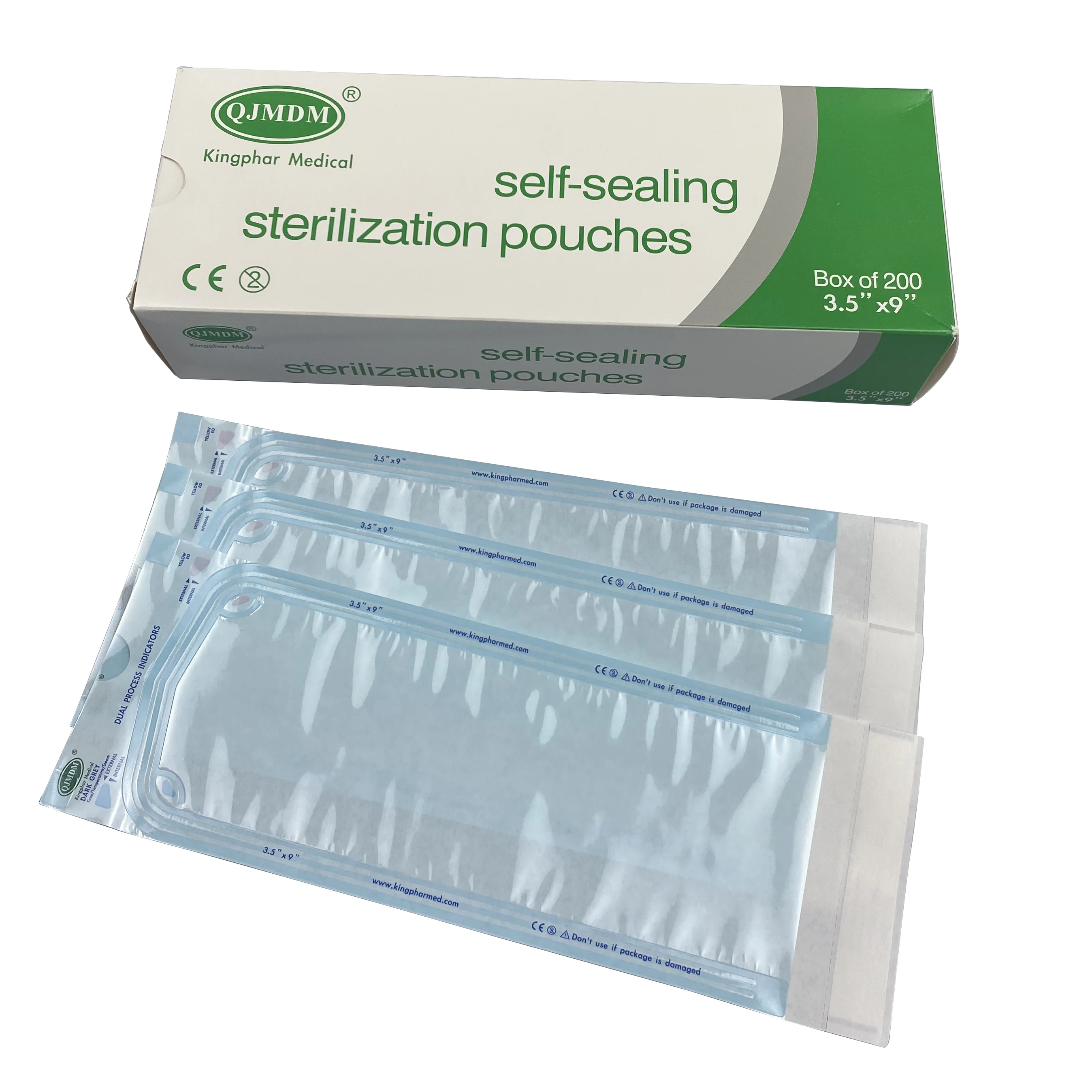laboratory wholesale orginal manufacturer for medical dental hospital disposable sterile heat steam sealing packaging pouches