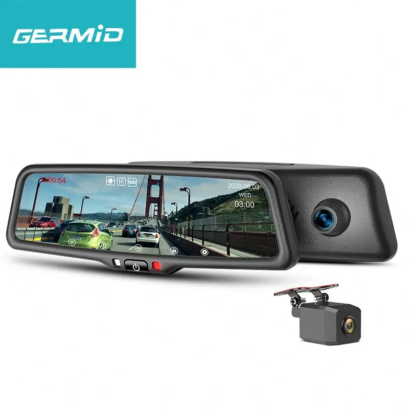 Hot Selling FULL HD 1080P Mirror Dash Cam 6-layer Glass Lens+ 1IR Car Dvr Rearview Mirror Camera