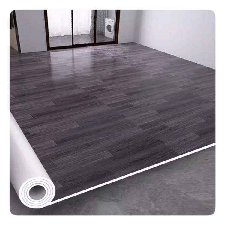 Waterproof 0.6mm-1.5mm Thick Pvc Sponge Flooring Parquet Leather Soft Covering Roll Plastic Vinyl Floor Carpet