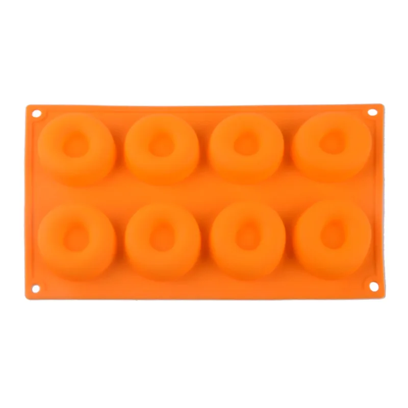 6-Cavity Silicone Donut Baking Pan Non-Stick Mold Dishwasher Decoration Tools Reusable Silicone Baking Mold for Doughnut Cake