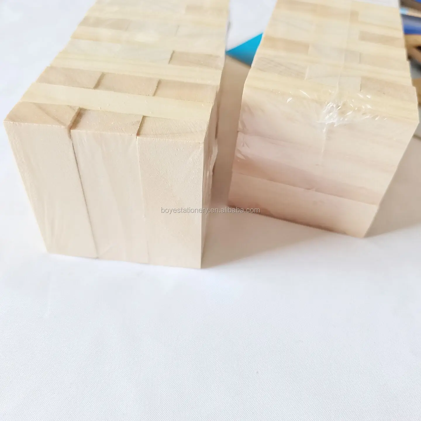 
Custom kids toys wooden blocks safety blocks wooden toy bricks wood grain kids building block 