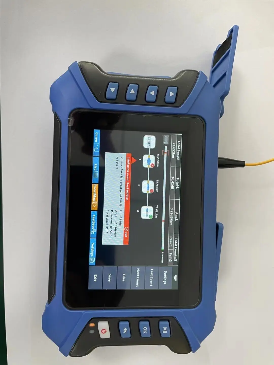 FTTX JW3302H Mini PRO OTDR Optical Time Domain Reflectometer12 IN 1 MultiFunction Fiber Breakpoint Tester 3.5inch LCD Screen