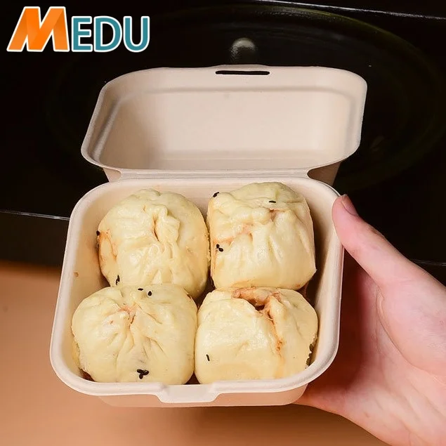 microwavable food grade restaurant disposable clamshell take away lunch food meal hamburger plastic packaging boxes